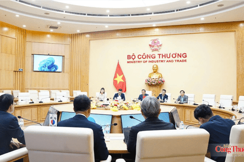 Deputy Minister Nguyen Hoang Long holds talks with Republic of Korea Vice Minister on energy cooperation