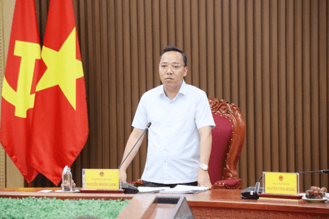 Deputy Minister Nguyen Hoang Long holds talks with Quang Ngai on energy projects