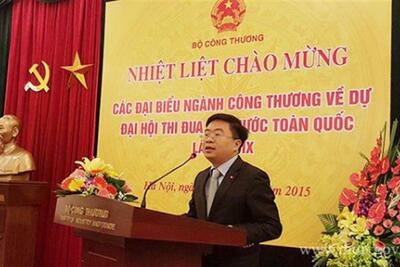 Bộ trưởng Vũ Huy Hoàng gặp mặt đại biểu về dự Đại hội Thi đua yêu nước toàn quốc lần thứ IX