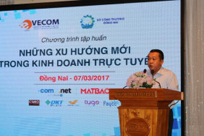 Ông Thái Thanh Phong – Phó Giám đốc Sở Công Thương Đồng Nai phát biểu tại buổi tập huấn