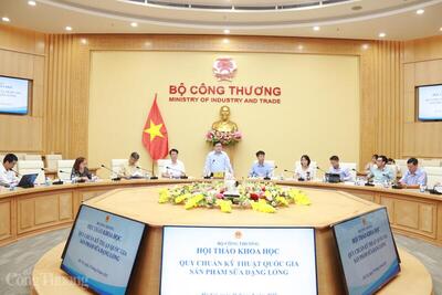 Quang cảnh Hội thảo khoa học quy chuẩn kỹ thuật quốc gia sản phẩm sữa dạng lỏng