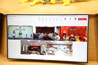 Các địa phương tham gia cuộc họp trực tuyến