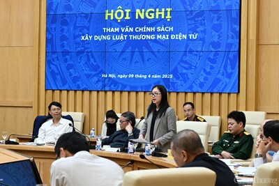 Đại diện Bộ Công an phát biểu tại hội nghị