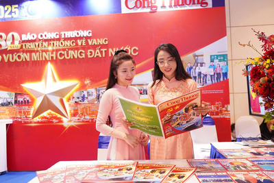 Gian trưng bày của Báo Công Thương tại Hội Báo toàn quốc năm 2025