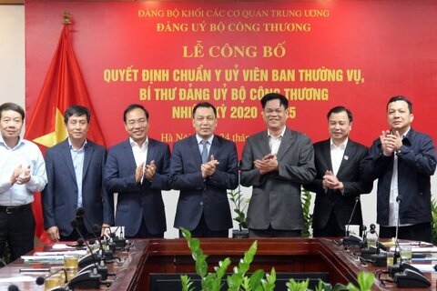 Thứ trưởng Đặng Hoàng An giữ chức vụ Bí thư Đảng ủy Bộ Công Thương nhiệm kỳ 2020 – 2025