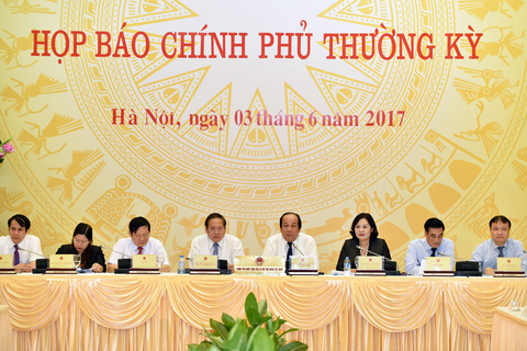 Họp báo thường kỳ Chính phủ tháng 5 năm 2017