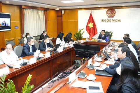 Bộ trưởng Nguyễn Hồng Diên làm việc với Hội đồng Khoáng sản và doanh nghiệp xuất khẩu than của Úc