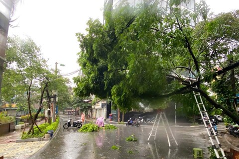 EVNHANOI tập trung ứng trực, khắc phục sự cố điện do ảnh hưởng của bão Yagi