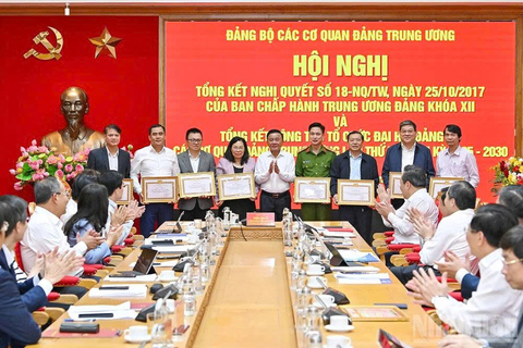 [Ảnh] Đảng bộ các cơ quan Đảng Trung ương tổng kết việc thực hiện Nghị quyết số 18–NQ/TW và công tác chỉ đạo Đại hội Đảng