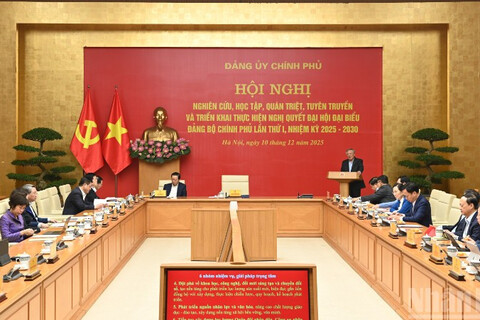 Thống nhất nhận thức và hành động, thực hiện thắng lợi Nghị quyết Đại hội đại biểu Đảng bộ Chính phủ lần thứ 1