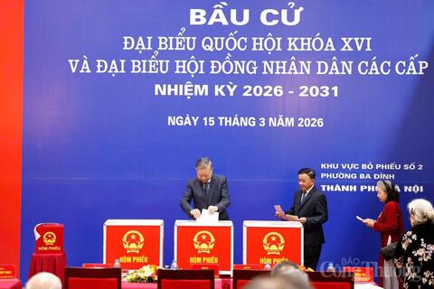 Ngày 15/3, gần 79 triệu cử tri cả nước đi bầu cử