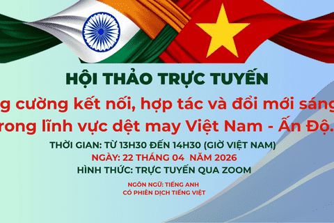 Tăng cường kết nối, thúc đẩy hợp tác và đổi mới sáng tạo trong ngành dệt may Việt Nam - Ấn Độ