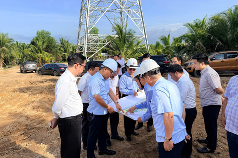 Thứ trưởng Nguyễn Hoàng Long kiểm tra công trình điện tại Phú Quốc phục vụ APEC 2027