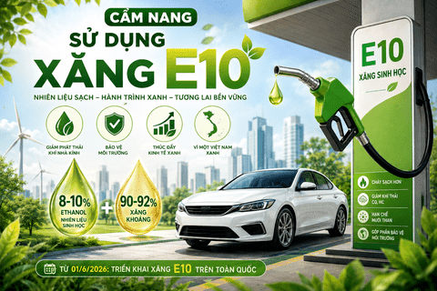 Cẩm nang sử dụng Xăng E10