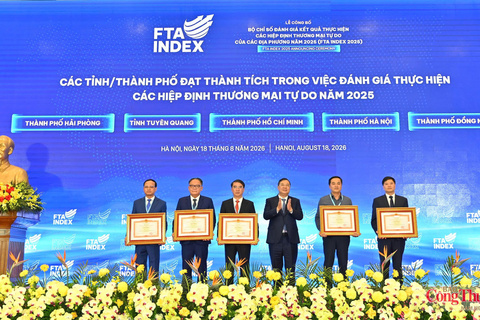 Lễ công bố Bộ chỉ số đánh giá kết quả thực hiện các FTA (FTA Index 2025)