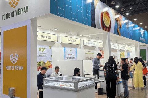 Gian hàng Việt Nam giới thiệu sản phẩm đặc trưng tại Seoul, Hàn Quốc