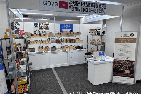 Sản phẩm Việt Nam được doanh nghiệp Nhật Bản quan tâm tại Hội chợ Osaka International Gift Show 2026