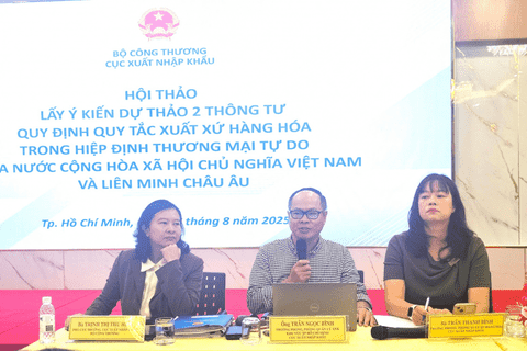 Hội thảo lấy ý kiến góp ý Dự thảo Thông tư về Quy tắc xuất xứ hàng hóa trong Hiệp định EVFTA