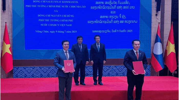 Thứ trưởng Nguyễn Sinh Nhật Tân tháp tùng Phó Thủ tướng Chính phủ Nguyễn Chí Dũng thăm chính thức Lào (09-10/7/2025)