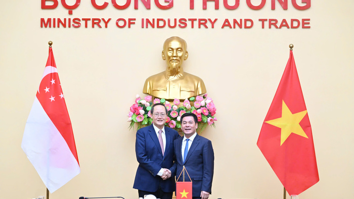 Bộ trưởng Bộ Công Thương Nguyễn Hồng Diên hội đàm với Bộ trưởng Bộ Công Thương phụ trách năng lượng và khoa học - công nghệ Singapore Tan See Leng