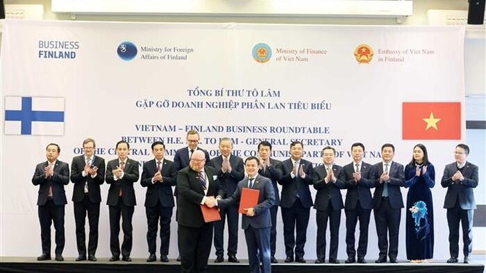 Các hoạt động ngày đầu tiên của Bộ trưởng Nguyễn Hồng Diên trong khuôn khổ chuyến thăm chính thức của Tổng Bí thư Tô Lâm và Phu nhân tới Phần Lan