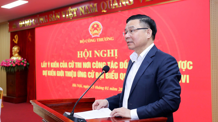 Thống nhất 100% giới thiệu Bí thư Đảng ủy, Quyền Bộ trưởng Bộ Công Thương Lê Mạnh Hùng ứng cử đại biểu Quốc hội khóa XVI