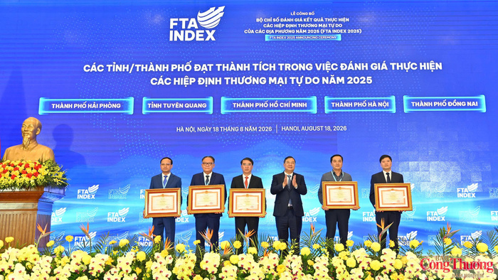 Lễ công bố Bộ chỉ số đánh giá kết quả thực hiện các FTA (FTA Index 2025)