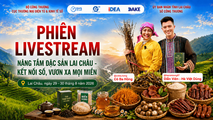 Livestream giới thiệu, quảng bá các sản phẩm đặc trưng của Lai Châu