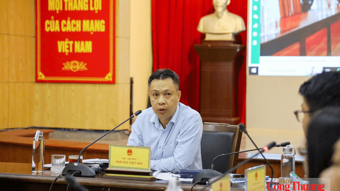 Thứ trưởng Nguyễn Việt Sơn làm việc với Cục Địa chất và Khoáng sản Việt Nam