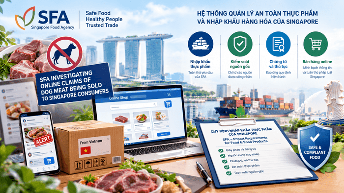 Singapore điều tra vụ việc bán thịt chó trực tuyến trên mạng xã hội