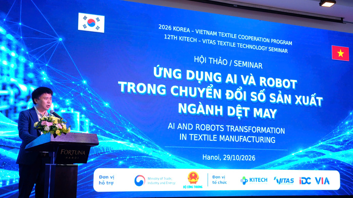 AI và robot gợi mở hướng chuyển đổi sản xuất tương lai cho ngành dệt may Việt Nam