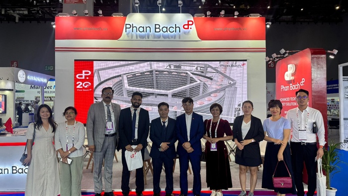 Máy móc thủy sản "Made in Vietnam" mở ra chương mới trong hiện đại hóa chế biến thực phẩm tại Hội chợ Thực phẩm Ấn Độ - World Food India 2025