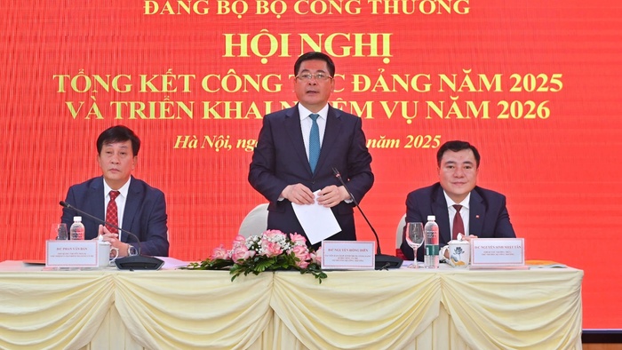Hội nghị tổng kết công tác năm 2025, triển khai nhiệm vụ 2026 của Đảng bộ Bộ Công Thương