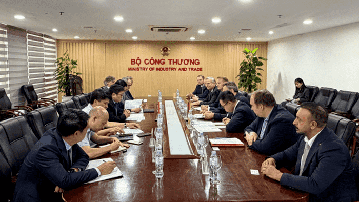 Thứ trưởng Trương Thanh Hoài làm việc với Đoàn đại biểu Ủy ban Kinh tế và Năng lượng của Quốc hội Liên bang Đức